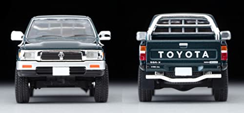 1/64 Scale Tomica Limited Vintage NEO TLV-N255b Toyota Hilux 4WD Double Cab SSR-X with Extra Equipment (Green) 1995