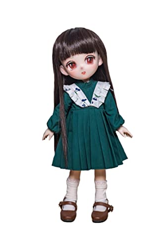 【Pansdoll】Pansdoll Candy House Series Daisy Dark Green Dress 1/6 Scale Doll