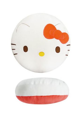 "Hello Kitty" Mocchiri Round Cushion Red