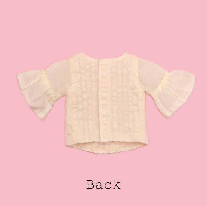 Produced by Junie Moon Dear Darling Fashion for Dolls Bell Sleeve Blouse (22cm Doll Size) Ivory