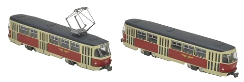 Railway Collection Dresden Tram Tatra T4 + B4 Type 2 Car Set E