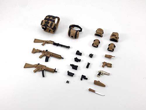 DH-E001AD 1/12 SCALE ACTION FIGURE EQUIPMENT SET A (ASSAULT) DESERT VER.