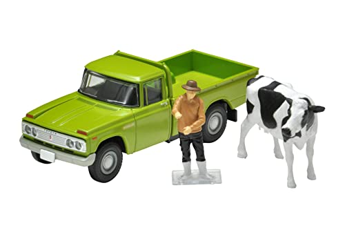 1/64 Scale Tomica Limited Vintage TLV-189c Toyota Stout (Green) with Figure