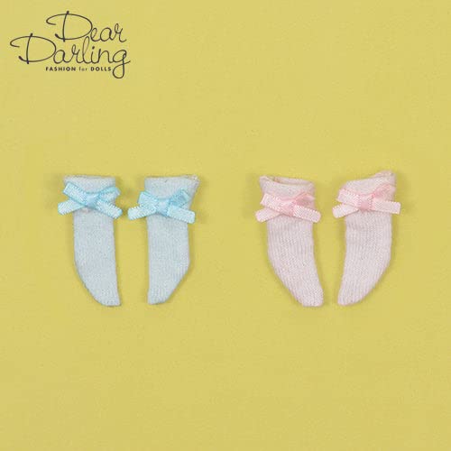 【Cross World Connections】Produced by Junie Moon Dear Darling Fashion for Dolls Tri-fold Socks Set Pastel