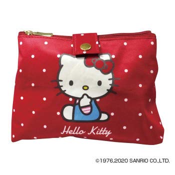 Sanrio Characters Pouch with Mirror Hello Kitty