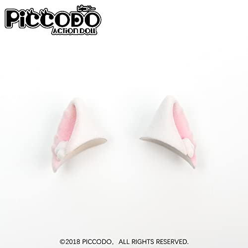 PICCODO ACTION DOLL FLOCKING CAT EARS WHITE-C