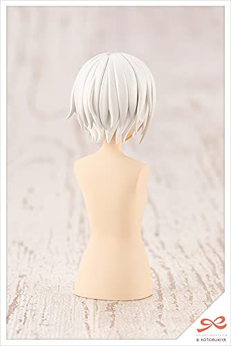 After School Short Wig A White & Chocolate Brown