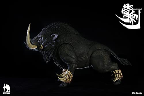 D20studio BATTLE BOAR BONESTABBER (BLACK) 1/12 SCALE ACTION FIGURE