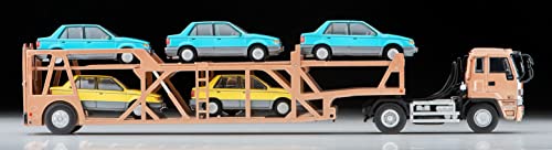 1/64 Scale Tomica Limited Vintage NEO TLV-N225c Isuzu 810EX Car Transporter (Antico ASZ022 Vehicle Transport Trailer) (Brown)
