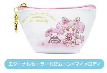 "Pretty Guardian Sailor Moon Cosmos the Movie" x Sanrio Characters Earphone Pouch 06 Eternal Sailor Chibi Moon x My Melody EP