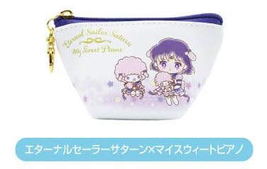 "Pretty Guardian Sailor Moon Cosmos the Movie" x Sanrio Characters Earphone Pouch 10 Eternal Sailor Saturn x My Sweet Piano EP