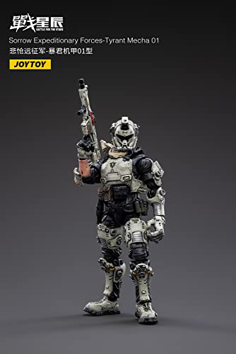 JOYTOY Battle for the Stars Sorrow Expeditionary Forces Tyrant Mecha 01 With Pilot 1/18 Scale Figure Set