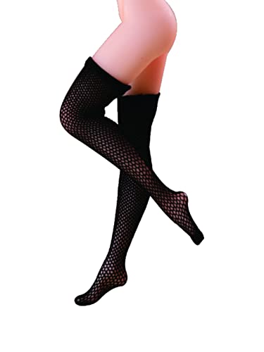 【HASUKI】HASUKI 1/12 SCALE FISHNET STOCKINGS FOR ACTION FIGURINE SB0402 BLACK