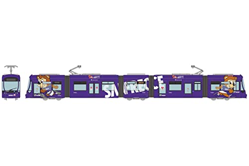 Railway Collection Hiroshima Electric Railway Type 5100 Class No. 5108 Green Mover Max SUNFRECCE Hiroshima Design