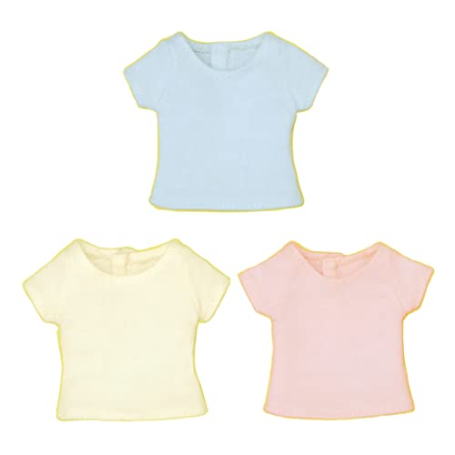【Cross World Connections】Produced by Junie Moon Dear Darling Fashion for Dolls Basic T-shirt Set (22cm Doll Size) Pastel