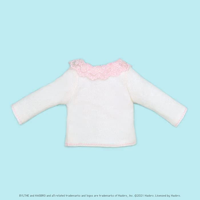 Produced by Junie Moon Dear Darling Fashion for Dolls Lace Collar Cardigan (22cm) Pink