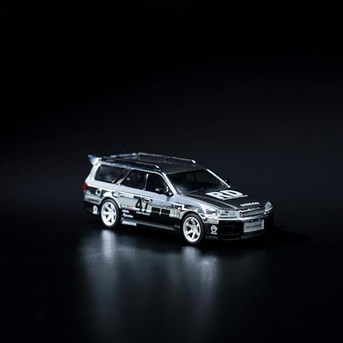 1/64 Nissan Stagea Chrome Silver