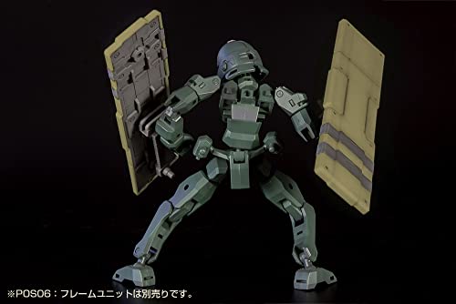 Non Scale Plastic Kit Plaact Options Series 10 Twin Shields 3 Khaki