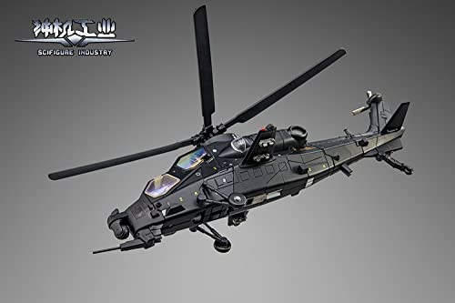 SIFIGURE INDUSTRY CS-02 ATTACK HELICOPTER-10 "DARK OWL" ALLOY TRANSFORMABLE ACTION FIGURE