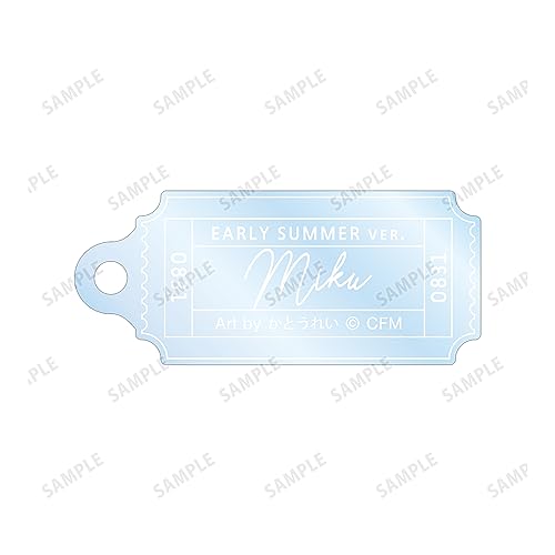 Piapro Characters Original Illustration Hatsune Miku Early Summer Outing Ver. Art by Rei Kato Twin Wire Acrylic Key Chain