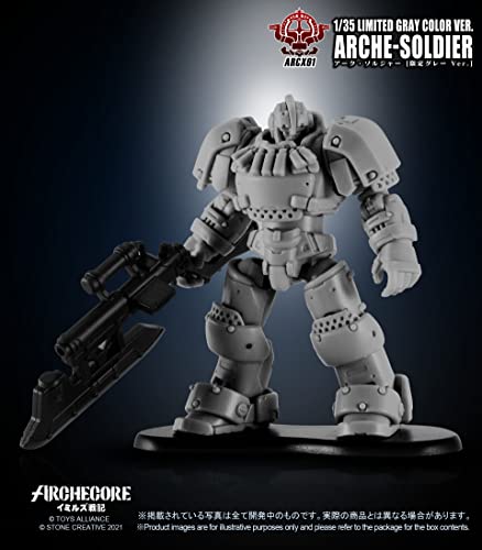 TOYS ALLIANCE LIMITED ARC-X01 "ARCHE-YMIRUS" 1/35 SCALE ARCHE-SOLDIER CUSTOMIZED GRAY COLOR VER.