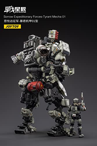 JOYTOY Battle for the Stars Sorrow Expeditionary Forces Tyrant Mecha 01 With Pilot 1/18 Scale Figure Set