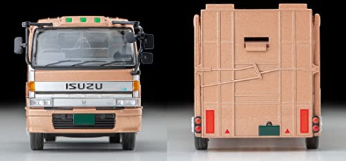 1/64 Scale Tomica Limited Vintage NEO TLV-N225c Isuzu 810EX Car Transporter (Antico ASZ022 Vehicle Transport Trailer) (Brown)