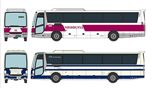 The Bus Collection Hankyu Bus, Shikoku Kotsu Osaka - Awa Ikeda Line Reprint Painted Car 2 Car Set
