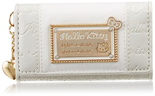 "Hello Kitty" Alphabet Series Key Case White KT-4185