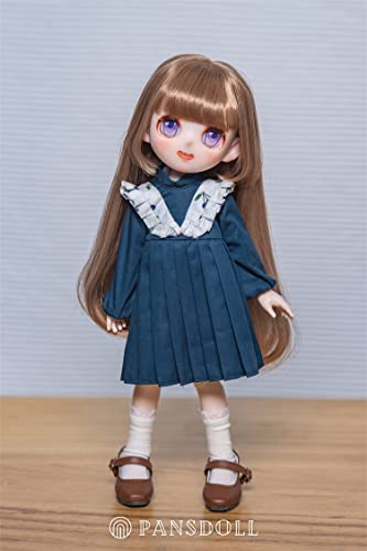 Pansdoll Candy House Series Paris Dark Blue Dress 1/6 Scale Doll