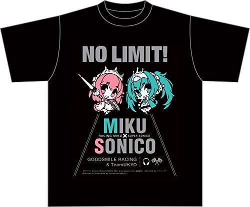 "Hatsune Miku GT Project" Racing Miku x Super Sonico T-shirt