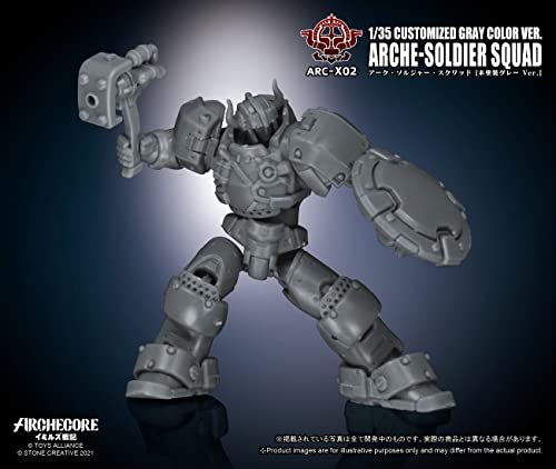 TOYS ALLIANCE LIMITED ARC-X02 "ARCHE-YMIRUS" 1/35 SCALE ARCHE-SOLDIER SQUAD CUSTOMIZED GRAY COLOR VER.