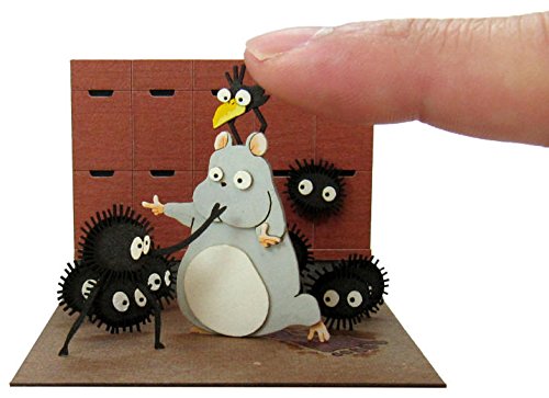 "Spirited Away" Bou & Makkuro-Kurosuke & Yu-bird Miniatuart Kit Studio Ghibli Mini (MP07-60)