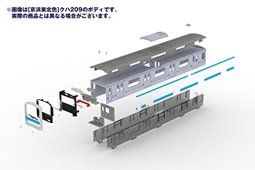 1/80 Scale Plastic Kit <Plakit-Extra> East Japan Railway Company 209 Series DC Train Type (Boso Color) Kuha 209, Kuha 208 Kit