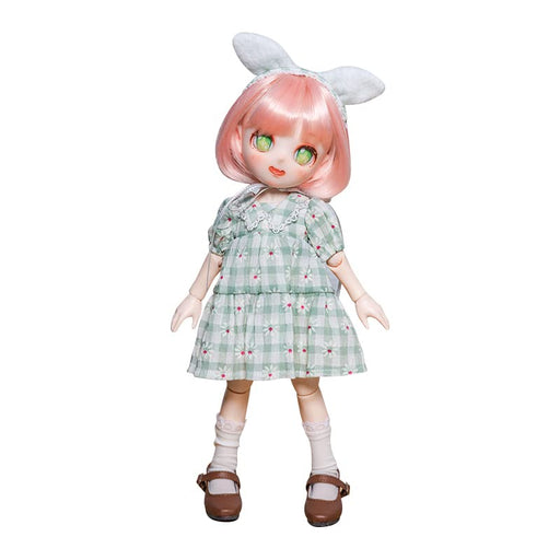 【Pansdoll】Pansdoll Candy House Series Paris Green Plaid Dress 1/6 Scale Doll