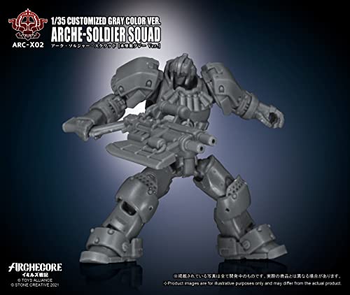 TOYS ALLIANCE LIMITED ARC-X02 "ARCHE-YMIRUS" 1/35 SCALE ARCHE-SOLDIER SQUAD CUSTOMIZED GRAY COLOR VER.