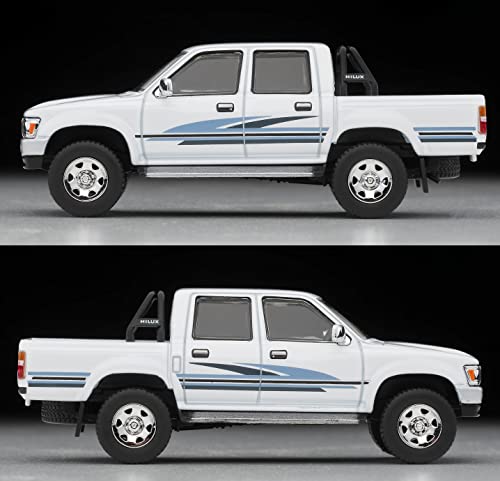1/64 Scale Tomica Limited Vintage NEO TLV-N256b Toyota Hilux 4WD Pick Up Double Cab SSR (White) 1991