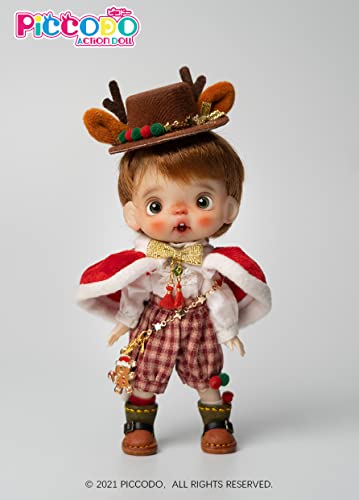PICCODO ACTION DOLL CHRISTMAS DOLL OUTFIT SET "GINGER COOKIE REINDEER"