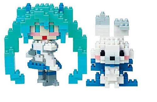 Hatsune Miku Rabbit Yukine (Versione innevata) Nanoblock (103) Vocaloid - Kawada