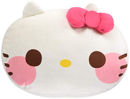 Yurukawa Sanrio Characters Mocchiri Face Cushion Hello Kitty