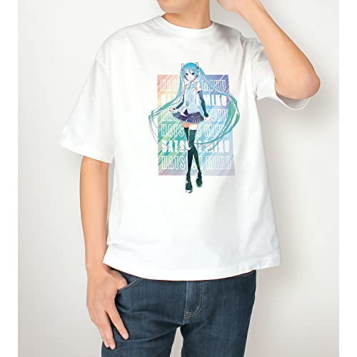 Hatsune Miku Hatsune Miku V4X Ani-Art Vol. 3 Big Silhouette T-shirt (Unisex XL Size)