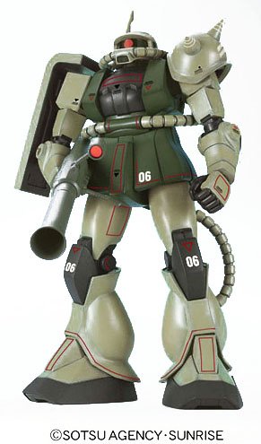 MS-06F Zaku II (Real Type Color version) - 1/35 scale - Jumbo Grade Kidou Senshi Gundam - Bandai