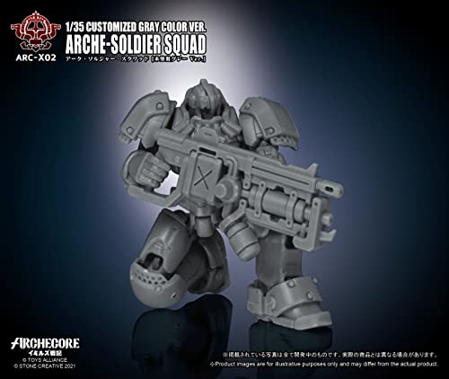 TOYS ALLIANCE LIMITED ARC-X02 "ARCHE-YMIRUS" 1/35 SCALE ARCHE-SOLDIER SQUAD CUSTOMIZED GRAY COLOR VER.
