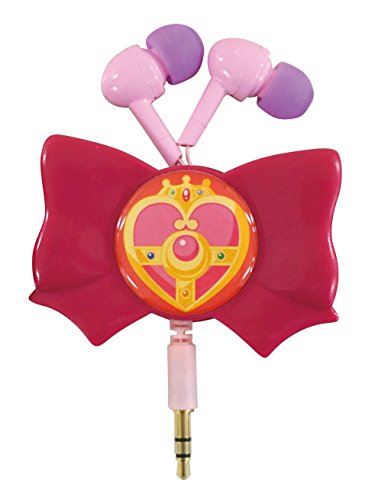 "Sailor Moon" Ribbon Form Reel Type Stereo Earphones Cosmic Heart Compact SLM-34B