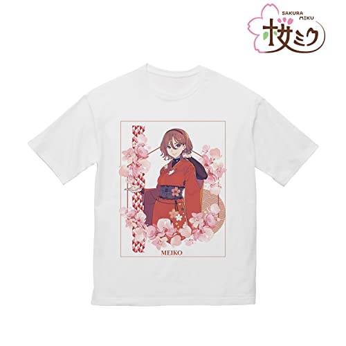 "Hatsune Miku" Sakura Miku Original Illustration MEIKO Art by kuro Big Silhouette T-shirt (Unisex M Size)