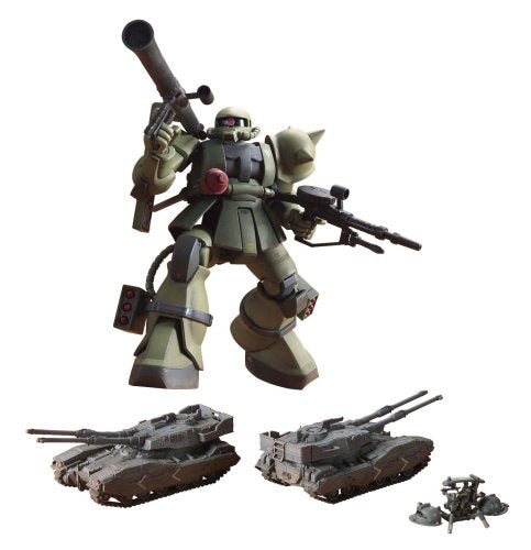 MS - 06 ZAKU II (Ground Warfare Package) - 1 / 144 Scale - Hg uchg Kidou Senshi Gundam - bendai