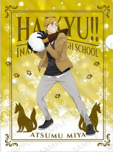 "Haikyu!!" A4 Clear File Playing in The Snow Ver. Miya Atsumu