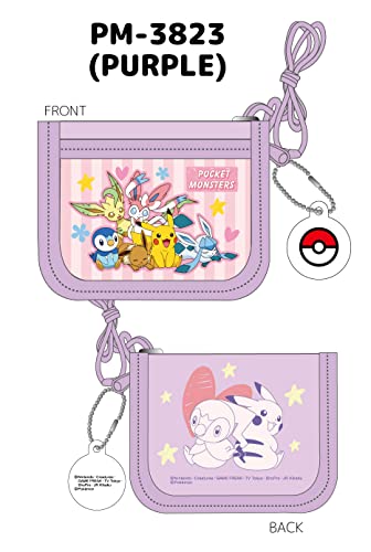 "Pokemon" RF Wallet Purple PM-3823-PUR