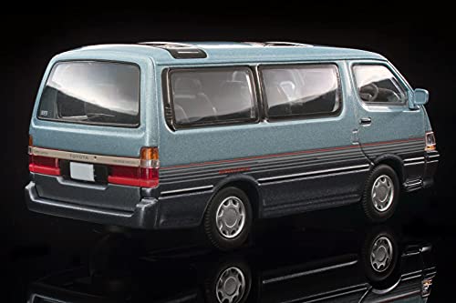 1/64 Scale Tomica Limited Vintage NEO TLV-N208c Toyota Hiace Wagon Super Custom (Light Blue / Navy)