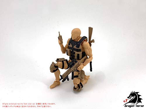 DH-E001AD 1/12 SCALE ACTION FIGURE EQUIPMENT SET A (ASSAULT) DESERT VER.